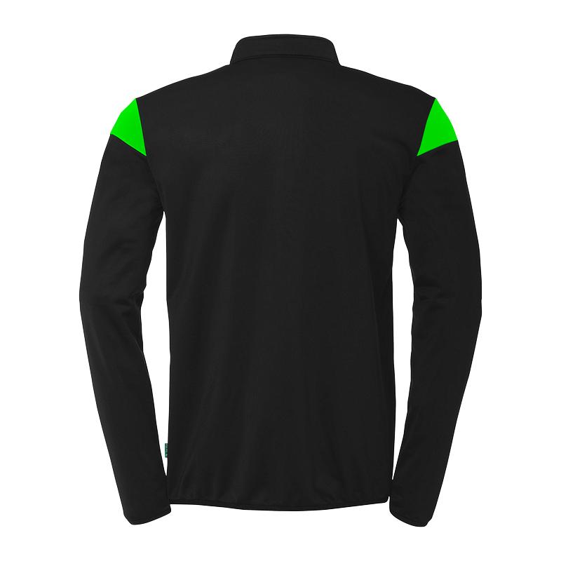 BLUZA ZAPINANA CLASSIC SQUAD 27 UHLSPORT - czarny/neonowy zielony