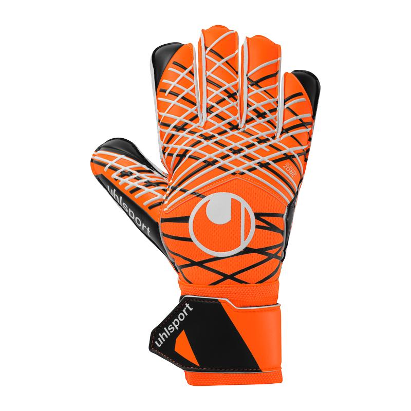 RĘKAWICE SOFT RESIST+ UHLSPORT - neonowy pomarańczowy/biały/czarny