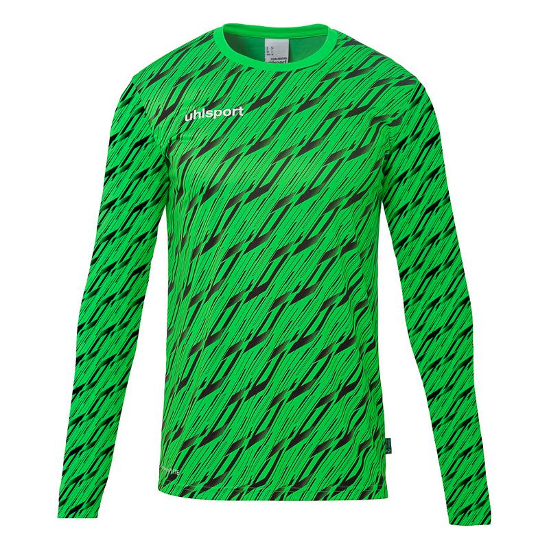 KOSZULKA BRAMKARSKA PROGRESSIVE UHLSPORT - neonowy zielony/czarny