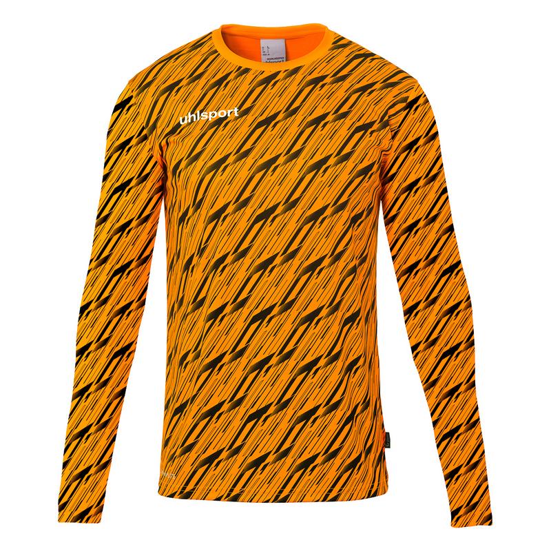 KOSZULKA BRAMKARSKA PROGRESSIVE UHLSPORT - neonowy pomarańczowy/czarny
