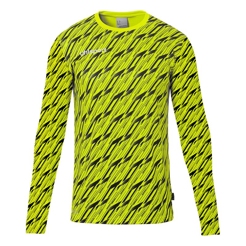 KOSZULKA BRAMKARSKA PROGRESSIVE UHLSPORT - neonowy żółty/czarny