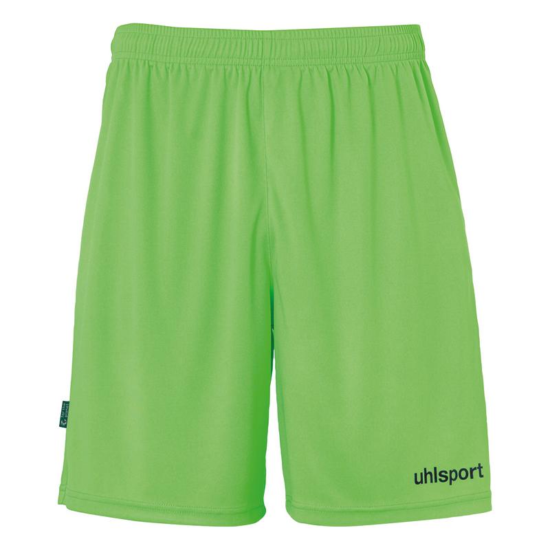 SPODENKI MECZOWE CENTER BASIC FTP UHLSPORT - neonowy zielony 