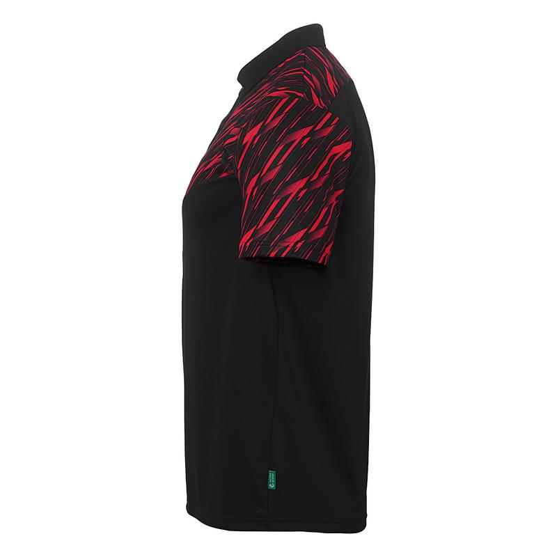 KOSZULKA POLO PROGRESSIVE 28 UHLSPORT - czarny/czerwony