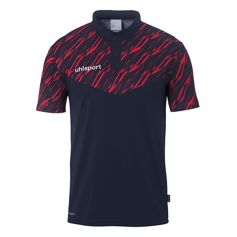 KOSZULKA POLO PROGRESSIVE 28 UHLSPORT - granatowy/czerwony