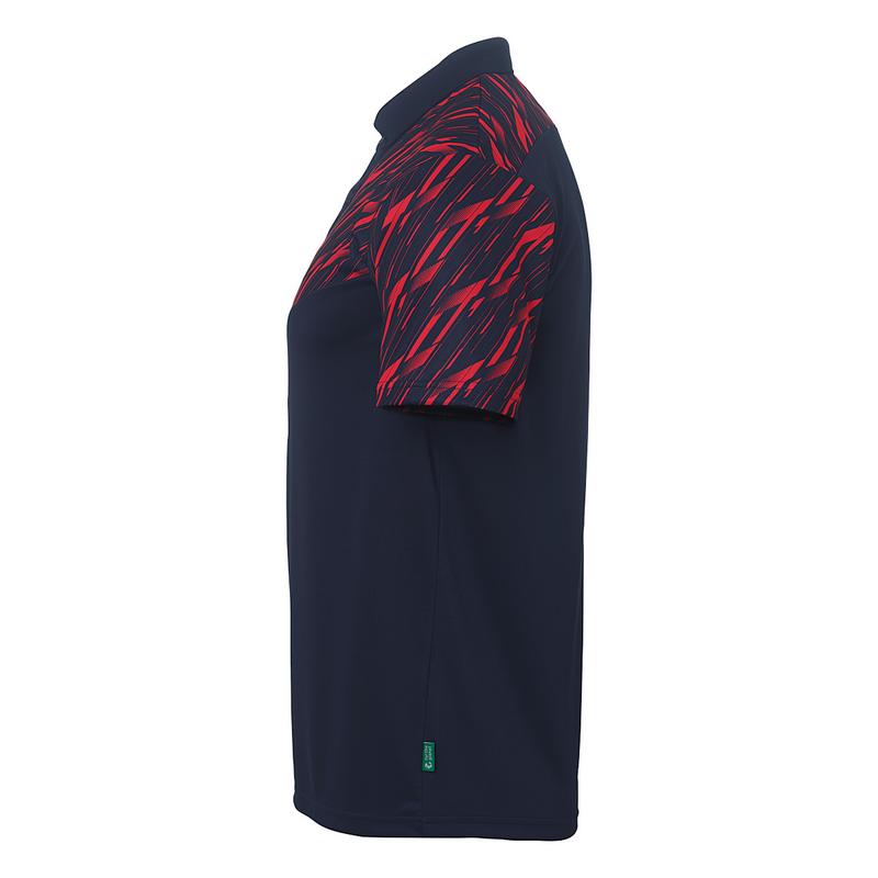 KOSZULKA POLO PROGRESSIVE 28 UHLSPORT - granatowy/czerwony