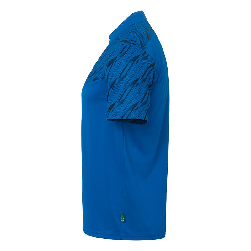 KOSZULKA POLO PROGRESSIVE 28 UHLSPORT - lazurowy niebieski