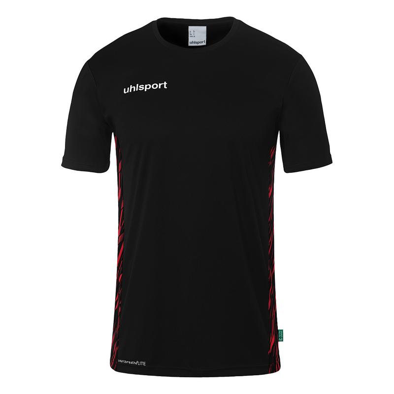 KOSZULKA POLY PROGRESSIVE 28 UHLSPORT - czarny/czerwony