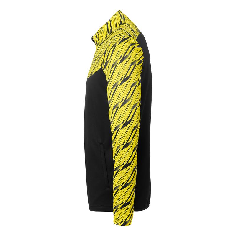 BLUZA ZAPINANA POLY PROGRESSIVE 28 UHLSPORT - czarny/jasny żółty