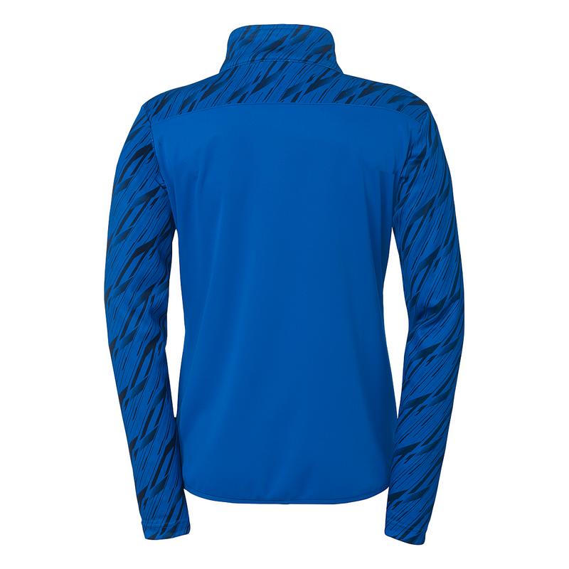BLUZA ZAPINANA POLY PROGRESSIVE 28 WOMEN UHLSPORT - lazurowy niebieski