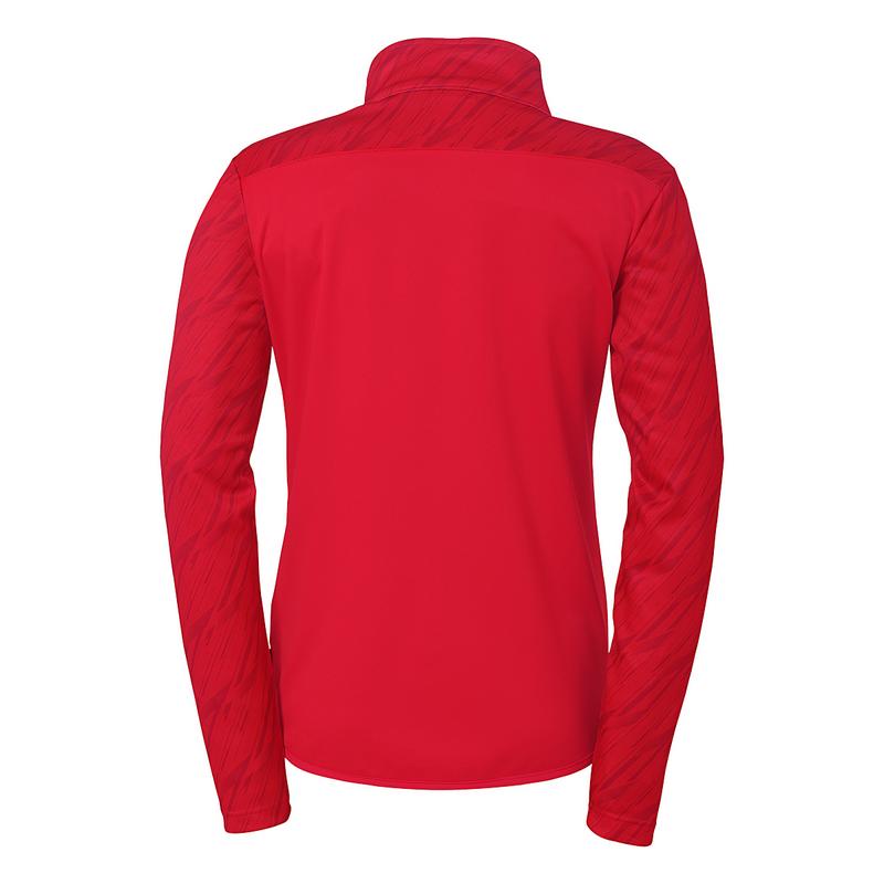 BLUZA ZAPINANA POLY PROGRESSIVE 28 WOMEN UHLSPORT - czerwony