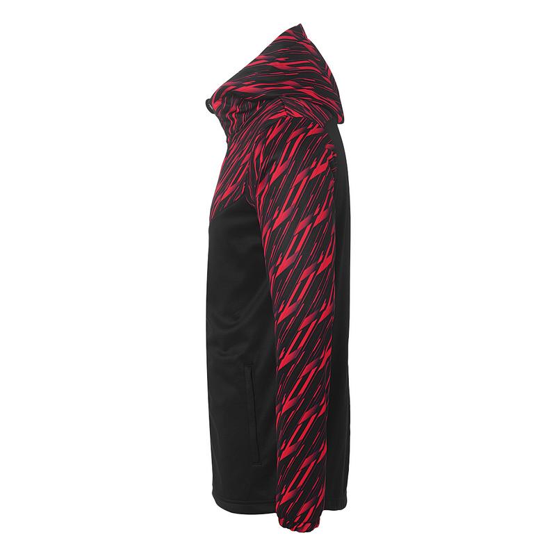 BLUZA ZAPINANA Z KAPTUREM PROGRESSIVE 28 UHLSPORT - czarny/czerwony