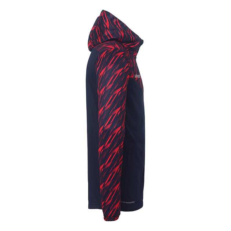 BLUZA ZAPINANA Z KAPTUREM PROGRESSIVE 28 UHLSPORT - granatowy/czerwony