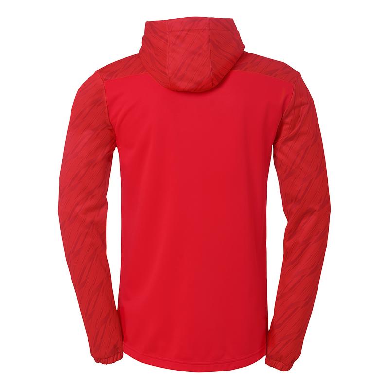 BLUZA ZAPINANA Z KAPTUREM PROGRESSIVE 28 UHLSPORT - czerwony