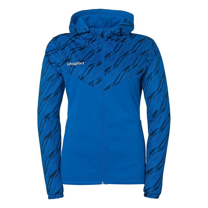 BLUZA ZAPINANA Z KAPTUREM PROGRESSIVE 28 WOMEN UHLSPORT - lazurowy niebieski