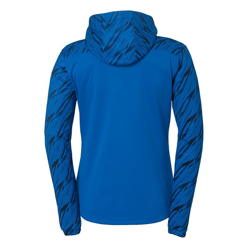 BLUZA ZAPINANA Z KAPTUREM PROGRESSIVE 28 WOMEN UHLSPORT - lazurowy niebieski