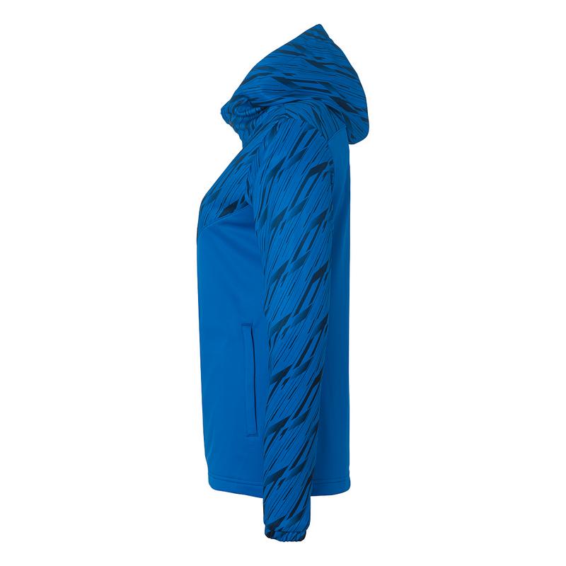 BLUZA ZAPINANA Z KAPTUREM PROGRESSIVE 28 WOMEN UHLSPORT - lazurowy niebieski