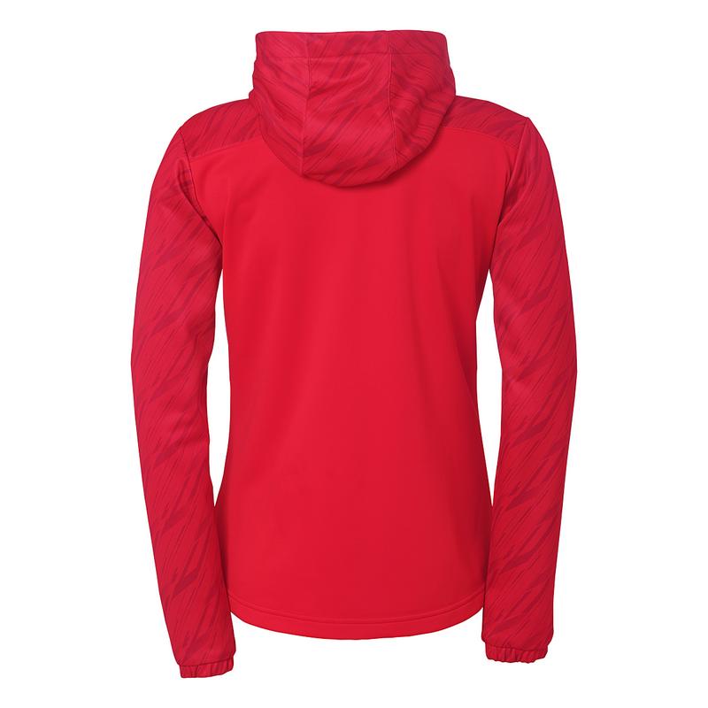 BLUZA ZAPINANA Z KAPTUREM PROGRESSIVE 28 WOMEN UHLSPORT - czerwony