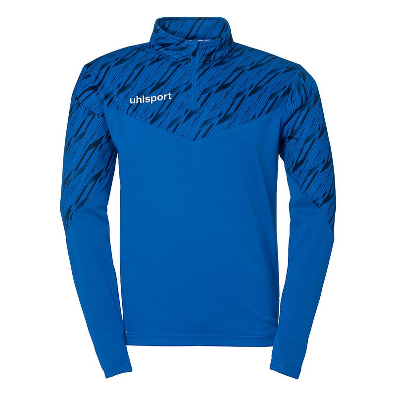 BLUZA ZAPINANA Z POD SZYJĄ PROGRESSIVE 28 UHLSPORT - lazurowy niebieski