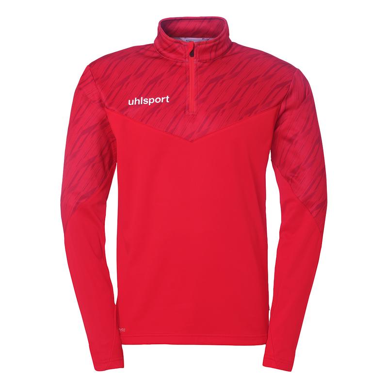 BLUZA ZAPINANA Z POD SZYJĄ PROGRESSIVE 28 UHLSPORT - czerwony