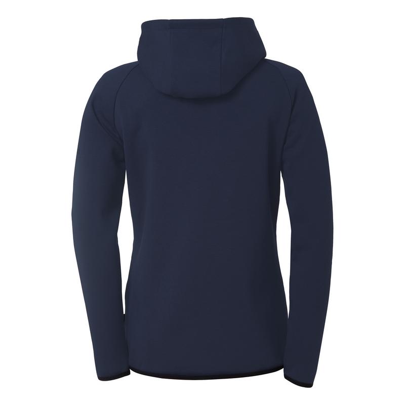 BLUZA ZAPINANA Z KAPTUREM ID WOMEN UHLSPORT - granatowy