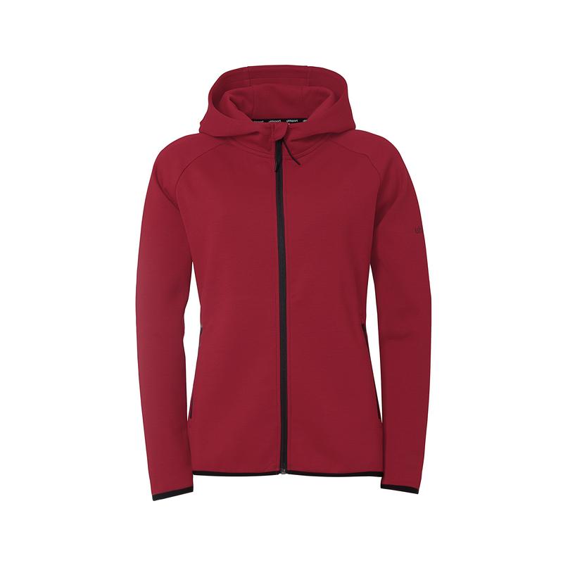 BLUZA ZAPINANA Z KAPTUREM ID WOMEN UHLSPORT - bordo