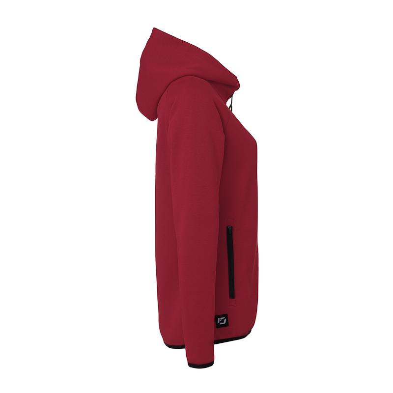 BLUZA ZAPINANA Z KAPTUREM ID WOMEN UHLSPORT - bordo