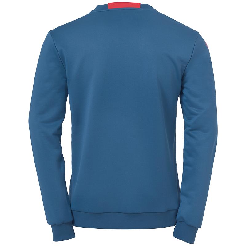 BLUZA TRENINGOWA PLAYER KEMPA - zimny szary/neonowy czerwony (2)