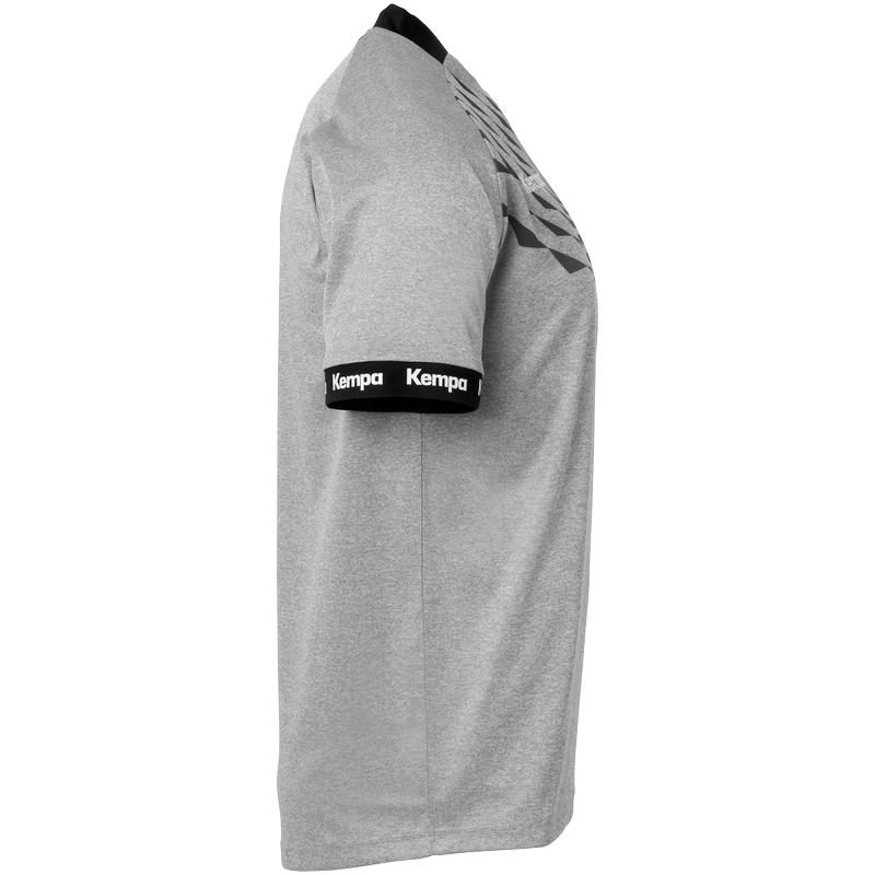 KOSZULKA MECZOWA WAVE 26 KEMPA - ciemny szary melanż/antracytowy (3)