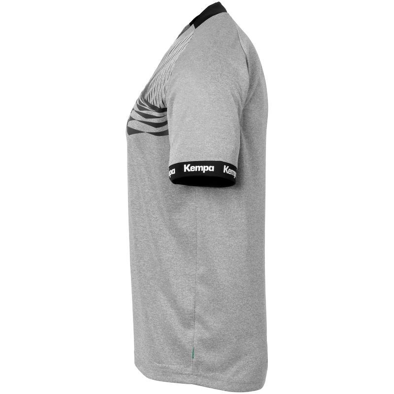 KOSZULKA MECZOWA WAVE 26 KEMPA - ciemny szary melanż/antracytowy (4)