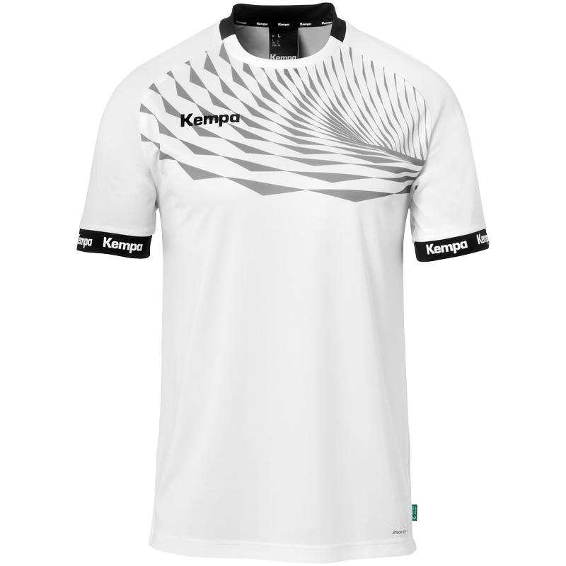 KOSZULKA MECZOWA WAVE 26 KEMPA - biały/szary (1)