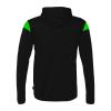 BLUZA ZAPINANA Z KAPTUREM SQUAD 27 UHLSPORT - czarny/zielony