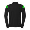 BLUZA ZAPINANA CLASSIC SQUAD 27 UHLSPORT - czarny/neonowy zielony