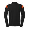 BLUZA ZAPINANA CLASSIC SQUAD 27 UHLSPORT - czarny/neonowy pomarańczowy