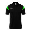 KOSZULKA POLO SQUAD 27 UHLSPORT  czarny/neonowy zielony