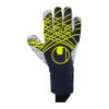 RĘKAWICE PREDICTION SUPERGRIP+ FINGER SURROUND UHLSPORT - granatowy/biały/neonowy żółty