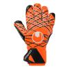 RĘKAWICE SUPER RESIST+ HN UHLSPORT - neonowy pomarańczowy/biały/czarny