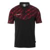 KOSZULKA POLO PROGRESSIVE 28 UHLSPORT  czarny/czerwony