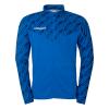 BLUZA ZAPINANA POLY PROGRESSIVE 28 UHLSPORT - lazurowy niebieski