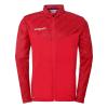 BLUZA ZAPINANA POLY PROGRESSIVE 28 UHLSPORT  czerwony