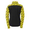 BLUZA ZAPINANA POLY PROGRESSIVE 28 WOMEN UHLSPORT - czarny/jasny żółty