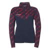 BLUZA ZAPINANA POLY PROGRESSIVE 28 WOMEN UHLSPORT  granatowy/czerwony