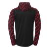 BLUZA ZAPINANA Z KAPTUREM PROGRESSIVE 28 UHLSPORT - czarny/czerwony