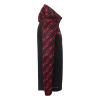 BLUZA ZAPINANA Z KAPTUREM PROGRESSIVE 28 UHLSPORT - czarny/czerwony