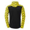 BLUZA ZAPINANA Z KAPTUREM PROGRESSIVE 28 UHLSPORT - czarny/jasny żółty