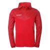 BLUZA ZAPINANA Z KAPTUREM PROGRESSIVE 28 UHLSPORT  czerwony