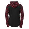 BLUZA ZAPINANA Z KAPTUREM PROGRESSIVE 28 WOMEN UHLSPORT - czarny/czerwony