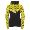 BLUZA ZAPINANA Z KAPTUREM PROGRESSIVE 28 WOMEN UHLSPORT  czarny/jasny żółty