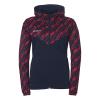 BLUZA ZAPINANA Z KAPTUREM PROGRESSIVE 28 WOMEN UHLSPORT  granatowy/czerwony