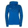 BLUZA ZAPINANA Z KAPTUREM PROGRESSIVE 28 WOMEN UHLSPORT - lazurowy niebieski