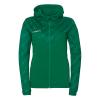BLUZA ZAPINANA Z KAPTUREM PROGRESSIVE 28 WOMEN UHLSPORT  ciemny zielony